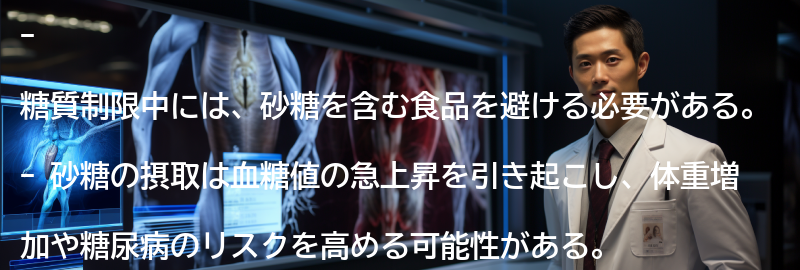 砂糖を含む食品の注意点の要点まとめ