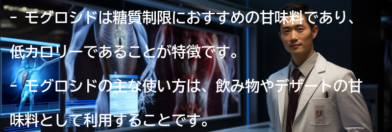 モグロシドの使い方とレシピアイデアの要点まとめ