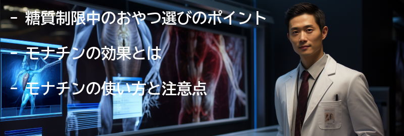 糖質制限中の甘いおやつの選び方とモナチンの活用法の要点まとめ