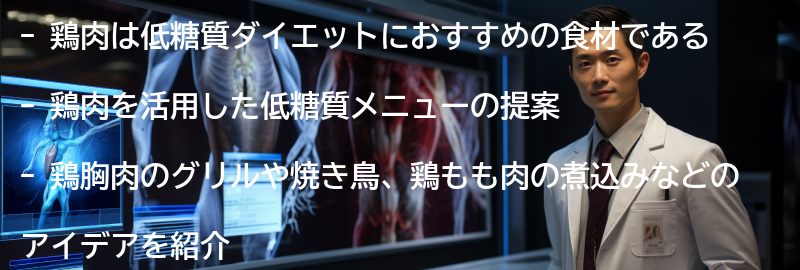 鶏肉を活用した低糖質メニューの提案の要点まとめ