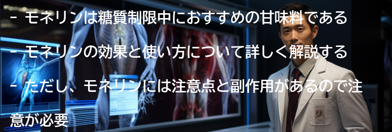 モネリンの注意点と副作用の要点まとめ
