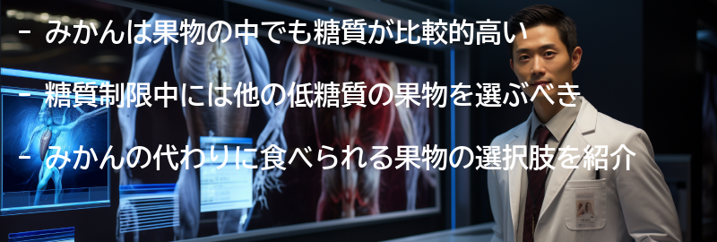 みかんが糖質制限中に避けられる理由の要点まとめ
