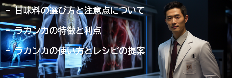 甘味料の選び方と注意点の要点まとめ