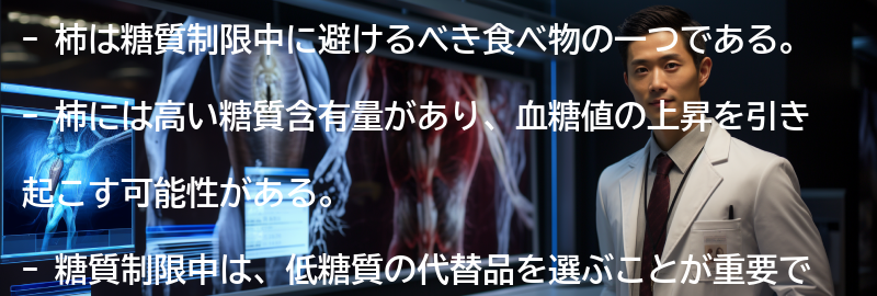 糖質制限中に柿を避ける理由の要点まとめ