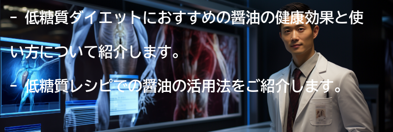 低糖質レシピでの醤油の活用法の要点まとめ