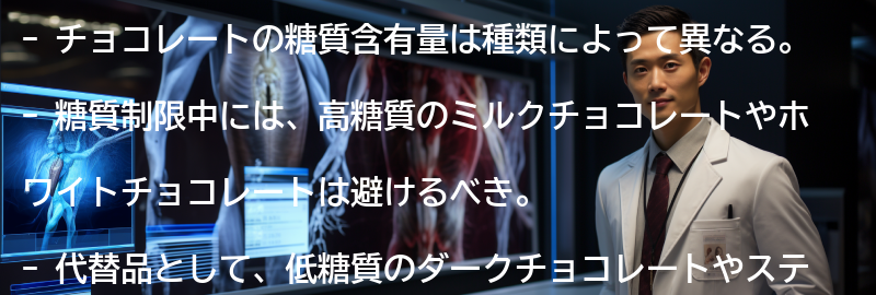 チョコレートの糖質含有量と影響の要点まとめ