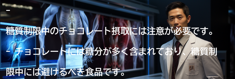 糖質制限中のチョコレート摂取の注意点の要点まとめ