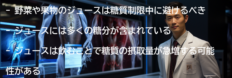 なぜ野菜や果物のジュースは避けるべきなのか？の要点まとめ