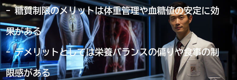 糖質制限のメリットとデメリットの要点まとめ