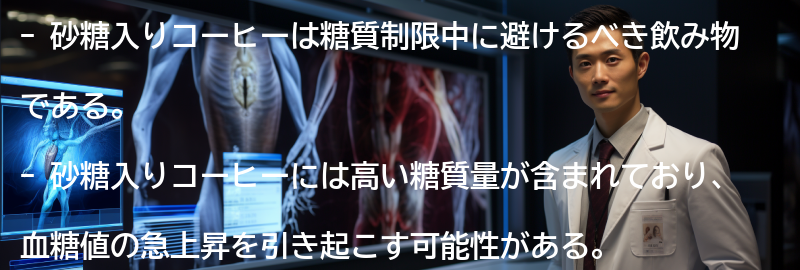 砂糖入りコーヒーの糖質量と影響の要点まとめ