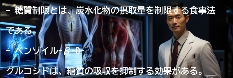 糖質制限とベンゾイル-β-D-グルコシドの組み合わせ効果の要点まとめ