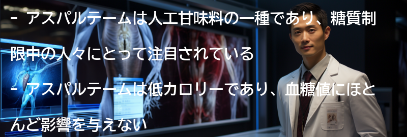 アスパルテームとは何か?の要点まとめ