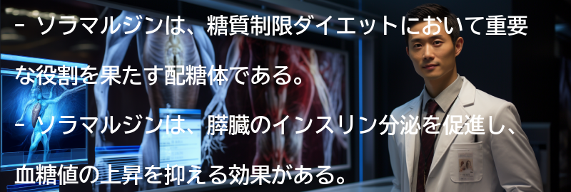 ソラマルジンとはどのような効果があるのか？の要点まとめ