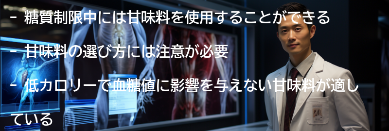 糖質制限中に使用できる甘味料の選び方の要点まとめ