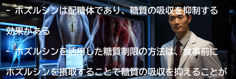 ホズルシンを活用した糖質制限の方法の要点まとめ