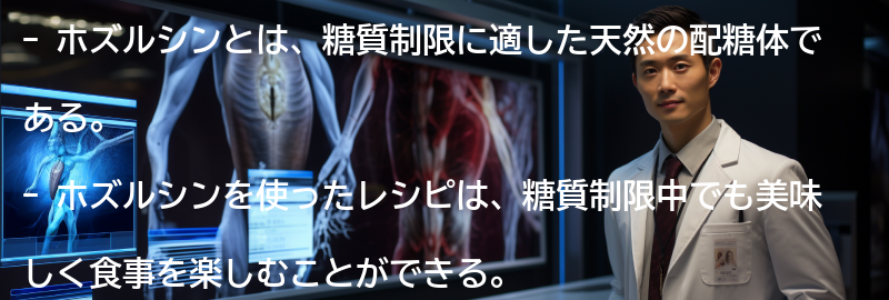 ホズルシンを使ったレシピの提案の要点まとめ